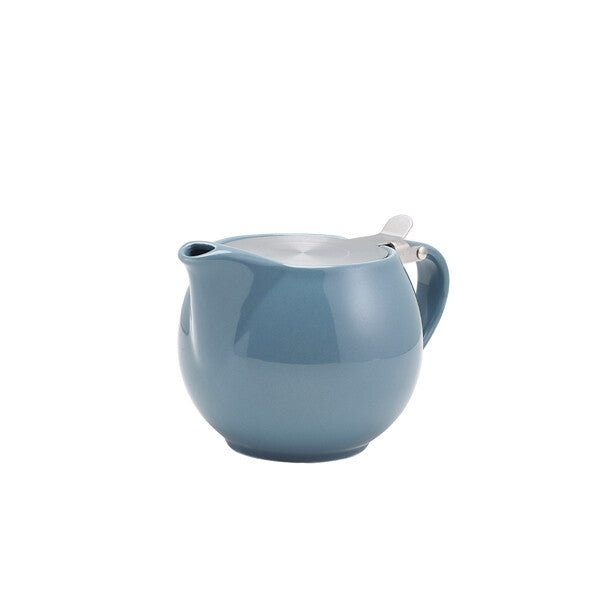 Genware Porcelain Stackable Teapot With S/S Lid And Infuser 50cl / 17.6oz (Box Of 6)