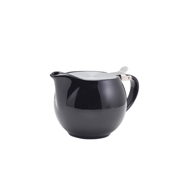 Genware Porcelain Stackable Teapot With S/S Lid And Infuser 50cl / 17.6oz (Box Of 6)