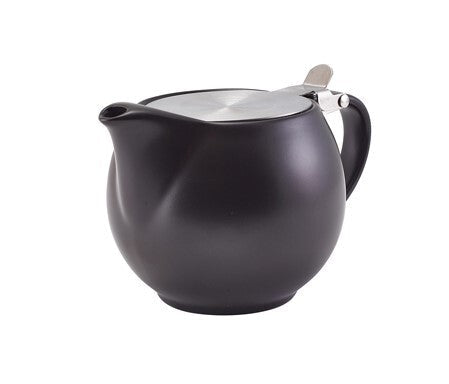 Genware Porcelain Stackable Teapot With S/S Lid And Infuser 50cl / 17.6oz (Box Of 6)