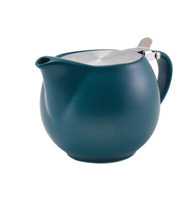 Genware Porcelain Stackable Teapot With S/S Lid And Infuser 50cl / 17.6oz (Box Of 6)