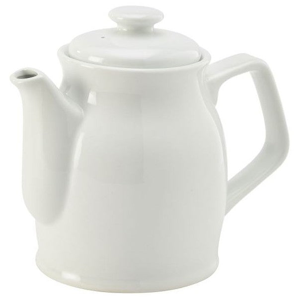 Genware Porcelain Tea/Coffee Pot 85cl / 29.9oz (Box Of 6)