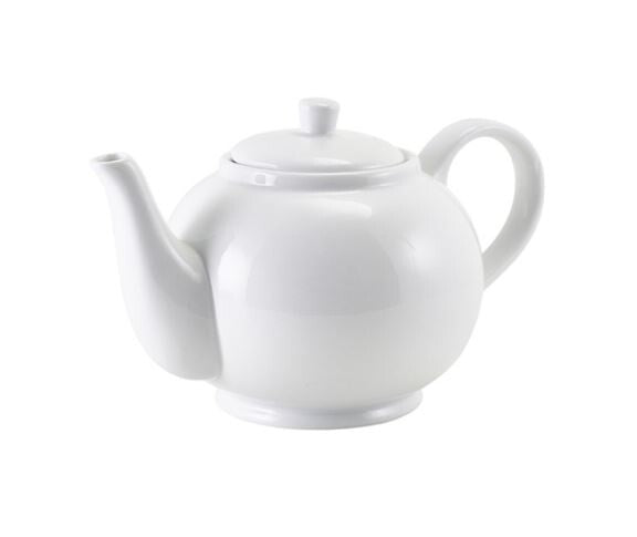 Genware Porcelain Teapot With Infuser 45cl / 15.84oz (Box Of 6)