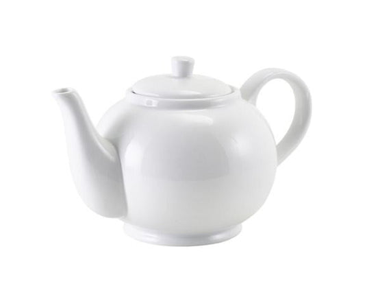 Genware Porcelain Teapot With Infuser 45cl / 15.84oz (Box Of 6)