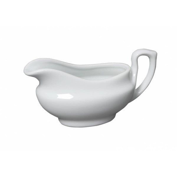 Genware Porcelain Traditional Sauce Boat 40cl / 14oz(Box Of 6)