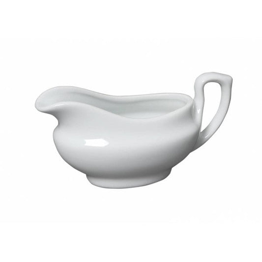 Genware Porcelain Traditional Sauce Boat 40cl / 14oz(Box Of 6)