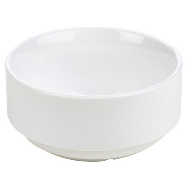 Genware Porcelain Un-Lugged Soup Bowl 25cl / 8.8oz (Box Of 6)
