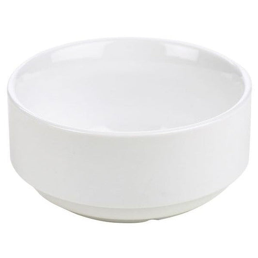 Genware Porcelain Un-Lugged Soup Bowl 25cl / 8.8oz (Box Of 6)