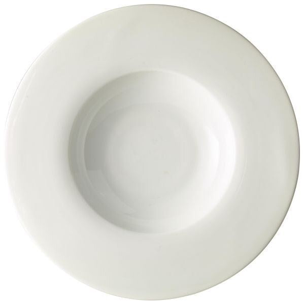 Genware Porcelain Wide Rimmed Pasta Dish / Gourmet Plate 30cm (Box Of 6)