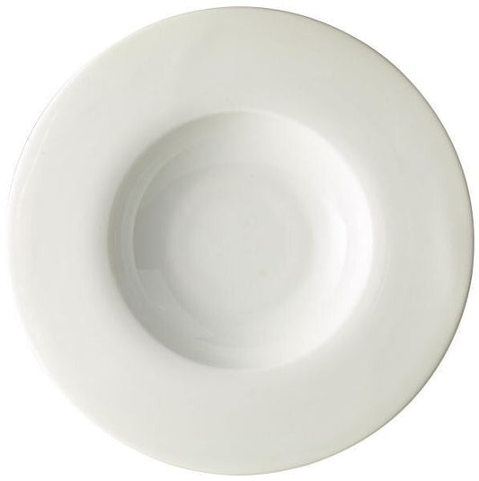 Genware Porcelain Wide Rimmed Pasta Dish / Gourmet Plate 30cm (Box Of 6)