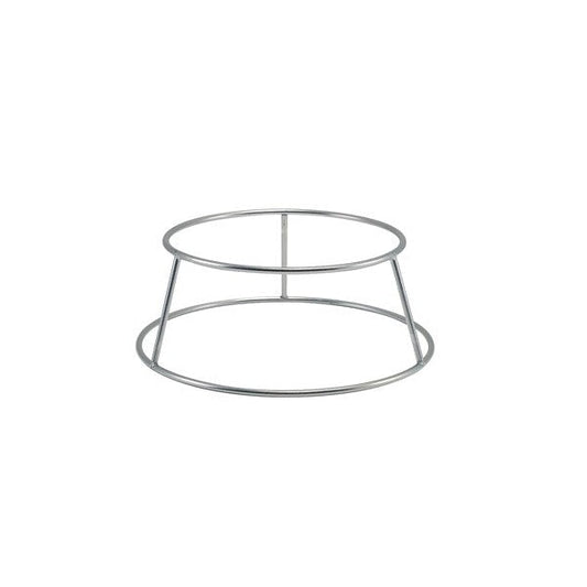 Genware Silver Anti-Slip Round Buffet Riser 10cm