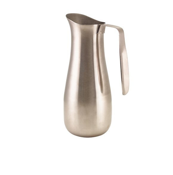 Genware Stainless Steel Curved Water Jug 1.6L/56.3oz