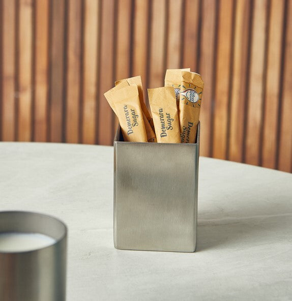 Genware Stainless Steel Sachet Holder 5 x 6.8cm (Box Of 12)