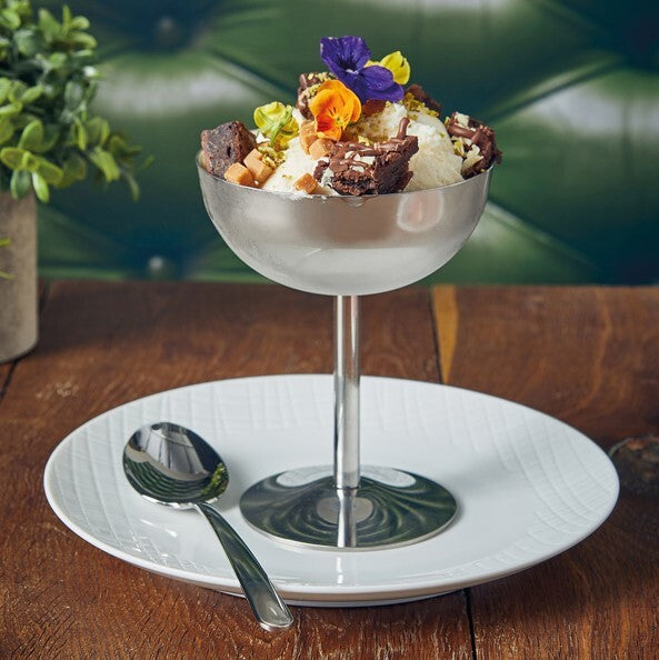 Genware Stainless Steel Stemmed Sundae Cup 13cm (Box Of 12)