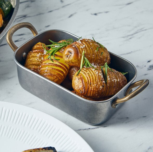 Genware Vintage Steel Mini Roaster 14.5 x 9.5 x 4.5cm (Box Of 6)