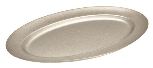 Genware Vintage Steel Oval Platter 48Cm (Box Of 6)
