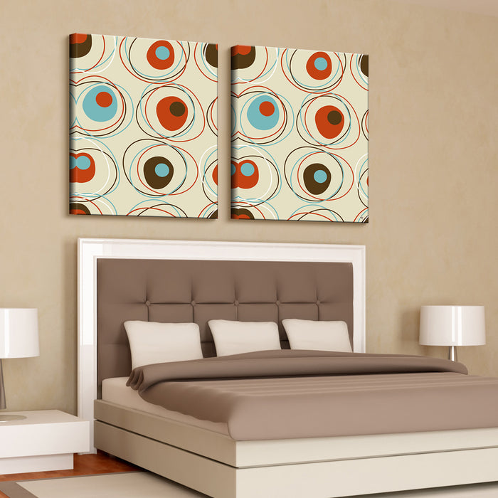 Geometric Study IA'  2 Piece Wrapped Canvas Wall Art Set