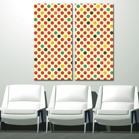 Geometric Study No. 5' 2 Piece Wrapped Canvas Wall Art Set