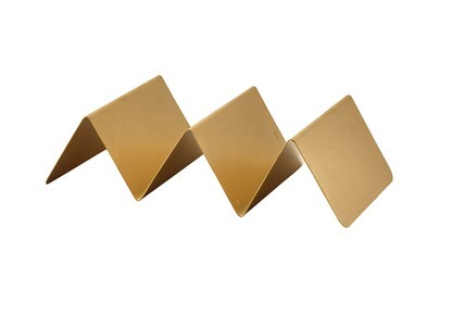 Gold Vintage Steel Fast Food Stand 2 Slot (Box Of 12)