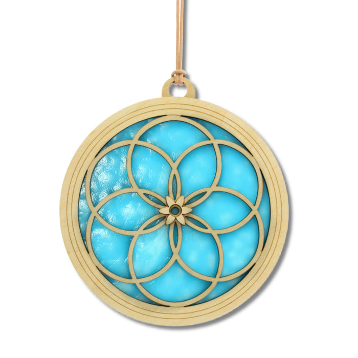 Grand Interlocking Rings Suncatcher