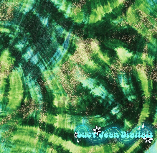 Green Glitter tie dye Seamless File