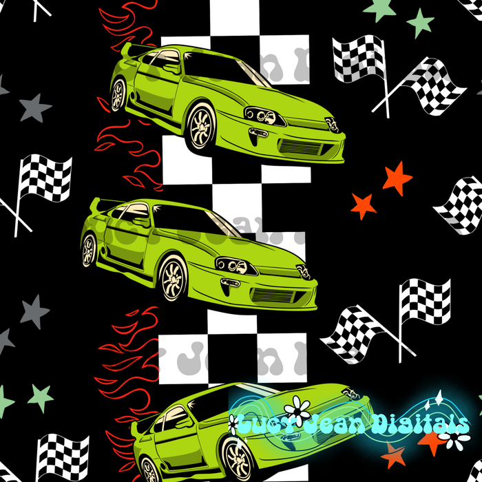 Green Racer Seamless File