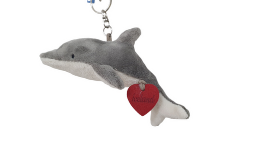 Grey Dolphin Keyring 13 cm - Plush Toys