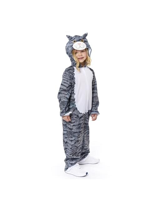 Grey Tabby Cat Kids Costume