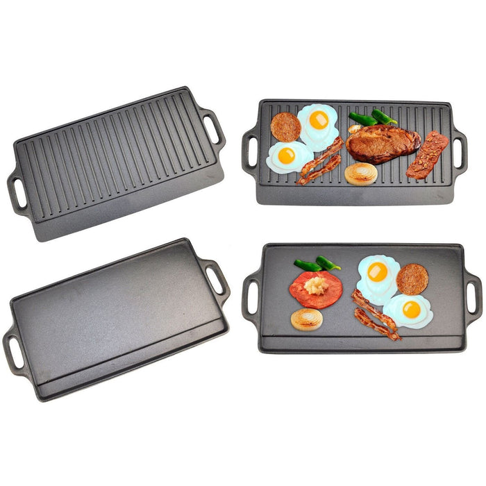 Griddle Reversible Cast Iron 45cm X 23cm