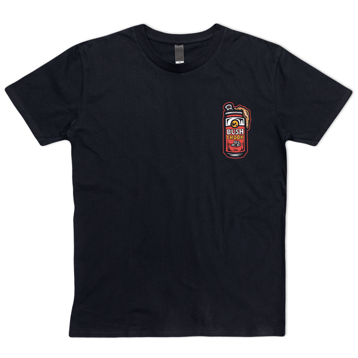Gutted Tee Black T-Shirt Bush Chook
