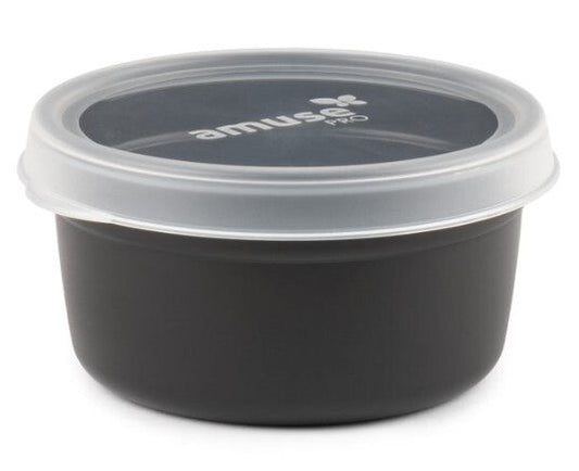 Harfield Black Bowl With Clear Lid 500ml (A697bla)