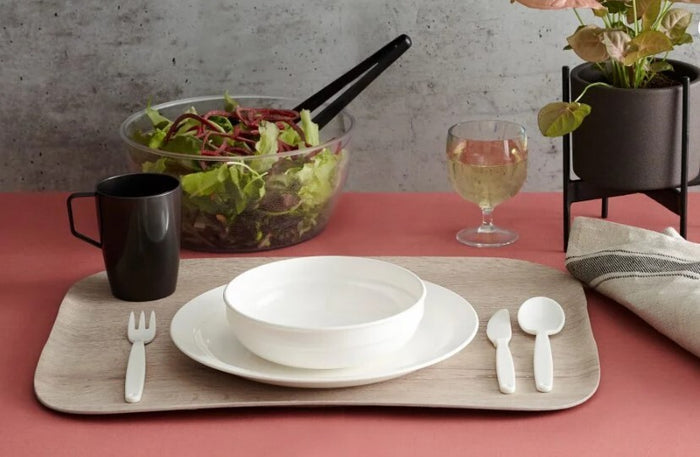 Harfield Polycarbonate Round Bowl White 600ml / 16.5cm Dia x 4.9cm H (144Whi)