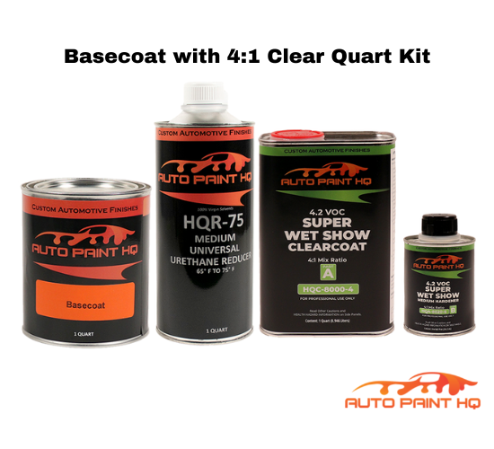 Harley Davidson Alpine Green/Dark Green Basecoat Clearcoat Quart Complete Paint