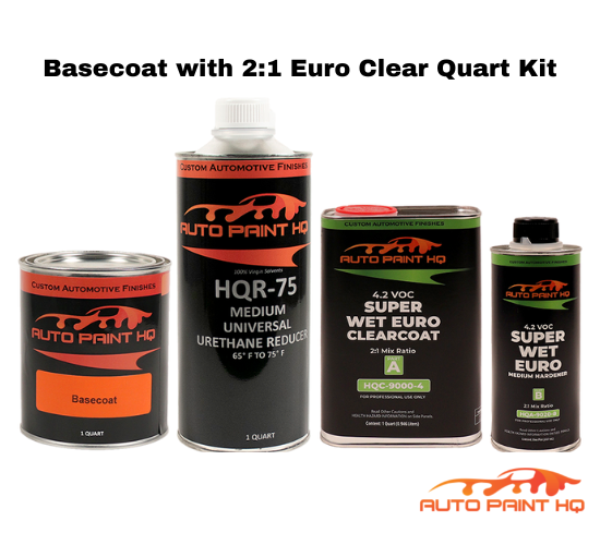 Harley Davidson Apple Green Basecoat Clearcoat Quart Complete Paint Kit