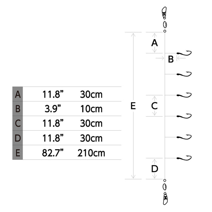 hayabusa-laser-pink-white-flasher-sabiki-rigs-diagram