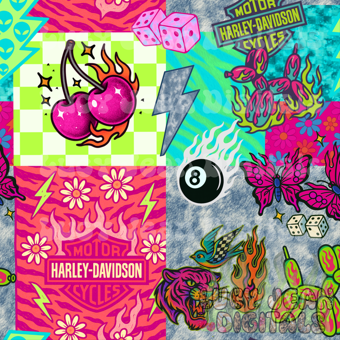 HD moto Balloon Dogs Seamless File