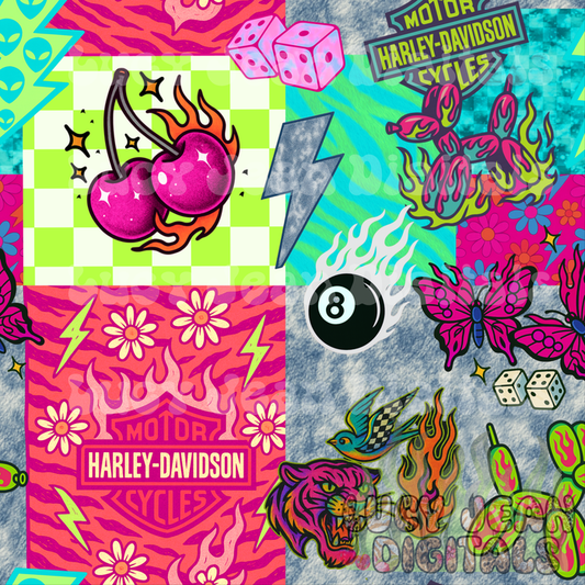HD moto Balloon Dogs Seamless File