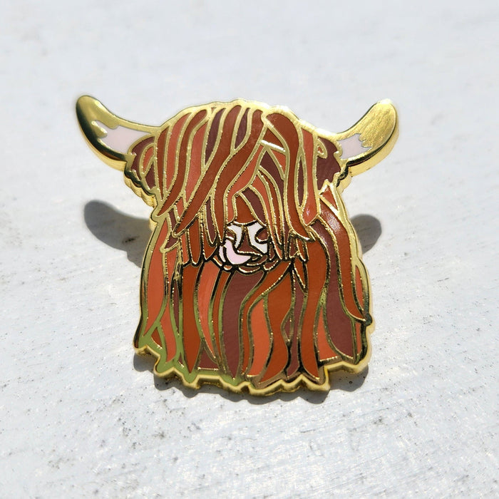 Highland Cow Pin