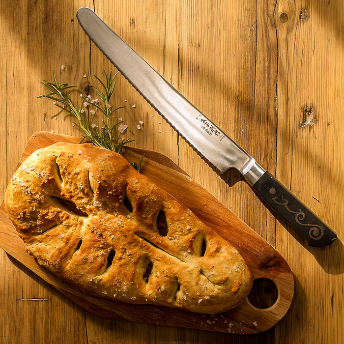I O Shen Bread Knife Extra Long 25cm (1027Dn)