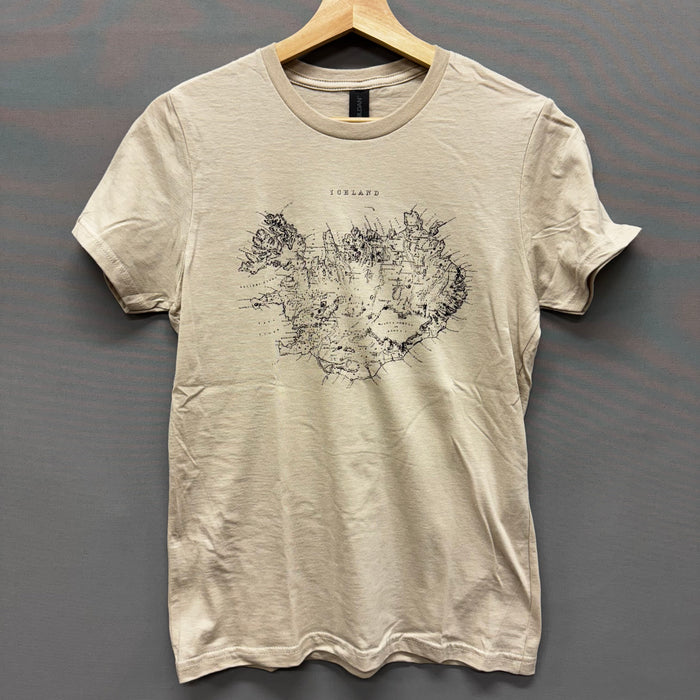 Iceland Map Women's T-shirt - Sand