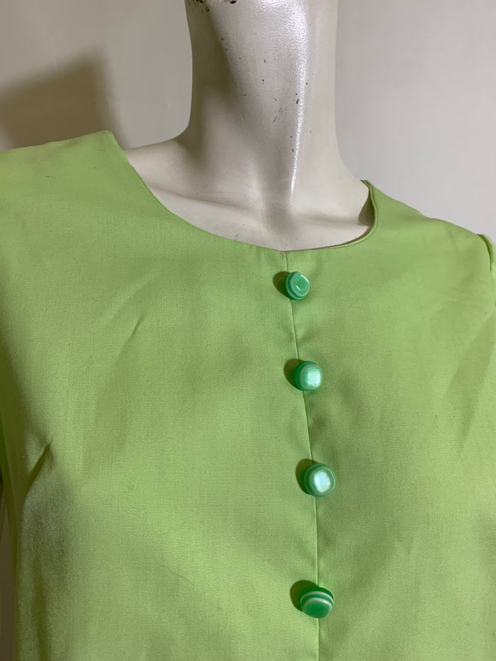 Bright Mint Green Cotton Jumper circa 1960s