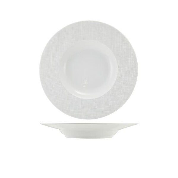 Incise Porcelain Lavara Winged Soup Bowl 24cm (Box Of 4)