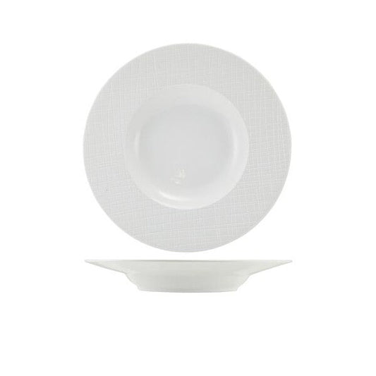 Incise Porcelain Lavara Winged Soup Bowl 24cm (Box Of 4)