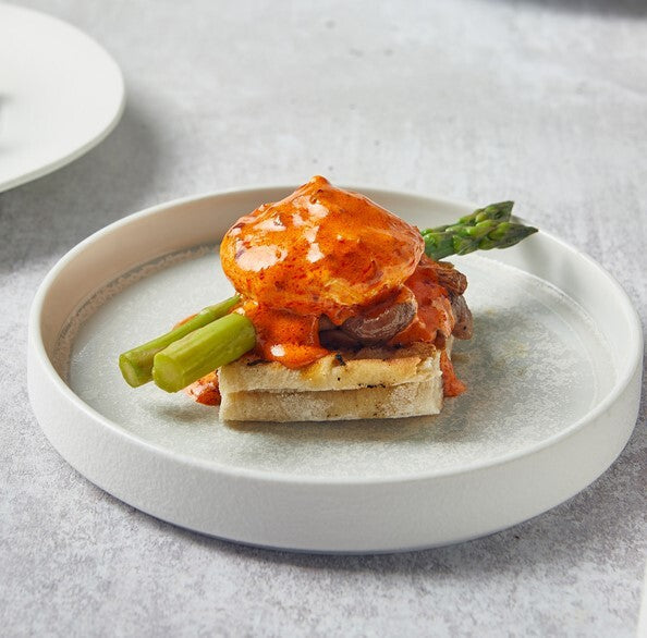 Incise Porcelain Lustre Presentation Plate 20cm (Box Of 6)