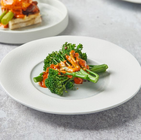 Incise Porcelain Lustre Winged Plate 23cm (Box Of 6)