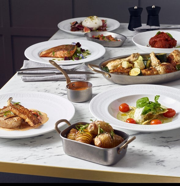 Incise Porcelain Solara Coupe Plate 28cm (Box Of 4)