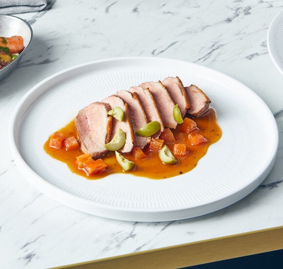Incise Porcelain Solara Presentation Plate 25m (Box Of 6)