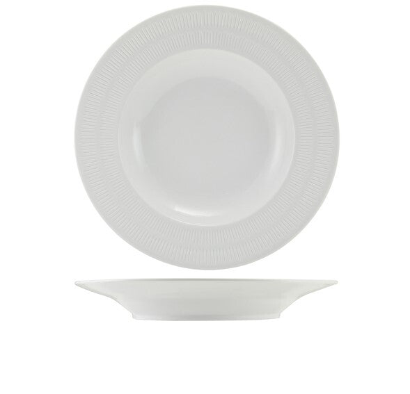 Incise Porcelain Solara Winged Pasta Bowl 28.5cm (Box Of 6)