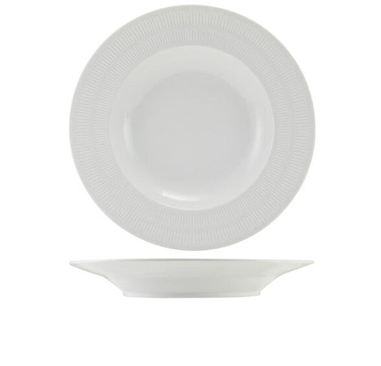 Incise Porcelain Solara Winged Pasta Bowl 28.5cm (Box Of 6)