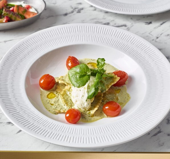 Incise Porcelain Solara Winged Pasta Bowl 28.5cm (Box Of 6)