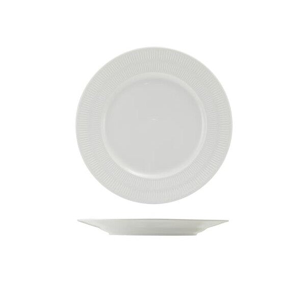 Incise Porcelain Solara Winged Plate 23cm (Box Of 6)